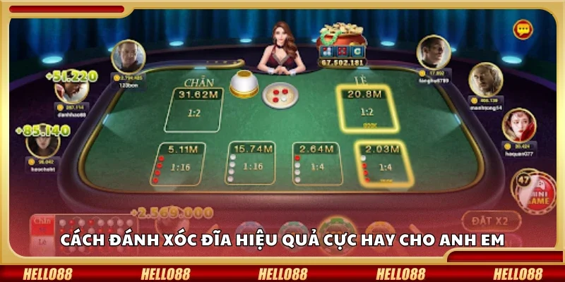 Cách đánh xóc đĩa hiệu quả cực hay cho anh em