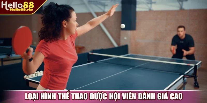 Loại hình thể thao được hội viên đánh giá cao